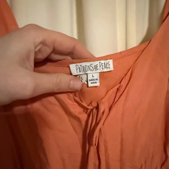 Patrons of Peace Coral Midi Dress - Picture 2 of 3